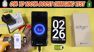 Motorola Edge 50 Charging Test  0 to 100 Boost Charging Test with 68W Box Charger  HINDI [upl. by Ellersick]