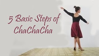 Cha Cha Cha Five Basic Steps [upl. by Hserus]