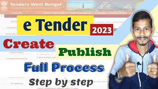 E Tender Process In West Bengal  E Tender Publishing Process 2023 [upl. by Aoht]