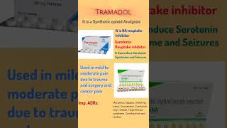 Tramadol important points Tramadol opioid analgesic pain [upl. by Aicyle]