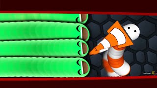 Slitherio Border Trolling Cutest Snake Vs Longest Snake In Slitherio Slitherio Best Moments [upl. by Wack]