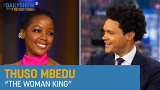 Thuso Mbedu  “The Woman King” amp Social Impact with Paramount  The Daily Show [upl. by Annahsat]