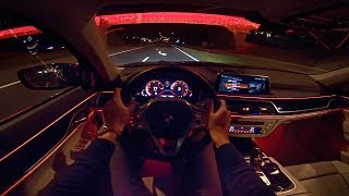 2019 BMW 7 Series 4K NIGHT DRIVE POV amp AMBIENT LIGHTING by AutoTopNL [upl. by Ahseit]