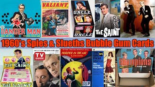 1960s Bubble Gum Cards  Spies And Sleuths  Danger Man  UNCLE  The Champions  Sexton Blake [upl. by Riba616]