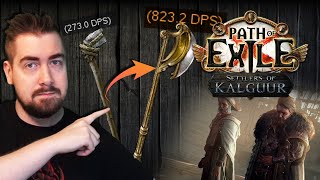 Crafting Early Game MELEE weapons in Path of Exile [upl. by Sharos]