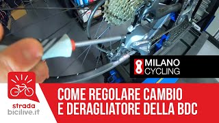 Come regolare deragliatore e cambio della bici da corsa [upl. by Emeric]