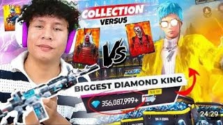 biggest diamond king kon ka free fire ।। collection vers।। freefire viralvideo trendingvideo  v [upl. by Carnes628]