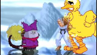 MUGEN Team Dream Traveler Chowder vs Big Bird [upl. by Stromberg]