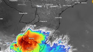 ALERTA DE TEMPORAIS EM PARTE SUL BRASIL DOMINGO 11022024 [upl. by Hurlow618]