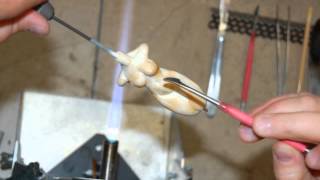 athletic goddess glass lampworking video [upl. by Grinnell]