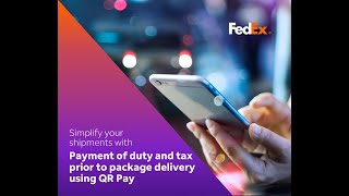 Payment of duty amp tax prior to package delivery using QR Pay [upl. by Annuaerb]