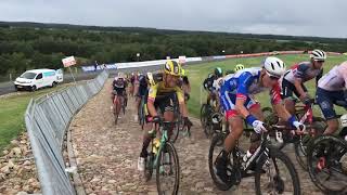 Col du VAM NK wielrennen 2020 met Mathieu van der Poel als winnaar [upl. by Nerreg]