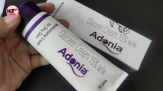 Adonia glycerine cream 15 uses in hindi dry skin ki problem ke liye best। [upl. by Notffilc]