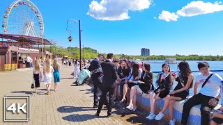 A HOT SUMMER DAY in KARAGANDA  Walking through the Central Park  Kazakhstan 4K [upl. by Gwenn]