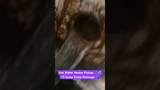 Hot Water Heater Pickup SCRAP METAL RECYCLING Apartment Sump Pump Draining Junk Appliance Removal [upl. by Moscow]