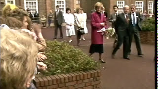 Princess Diana  Royal Visit  Kennington park Road estate  TN88126031 [upl. by Alleb254]