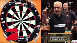 Letztes Spiel der Gruppenphase Baxxter amp van Barneveld vs Moschner amp Wright  Promi Darts WM [upl. by Heyman488]