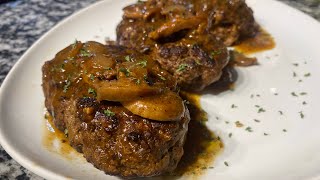 Old Fashioned Salisbury Steak And Mushroom Onion Gravy Recipe  Southern Cooking [upl. by Bard261]