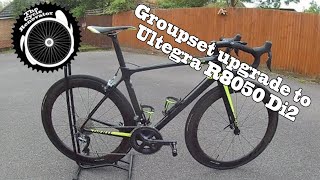 Di2 upgrade Giant TCR advance Group set upgrade to Di2 Ultegra R8050  THE CYCLE RENOVATOR [upl. by Koblas]