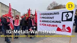 IG Metall streikt in Hameln  das sind die Forderungen [upl. by Laks]