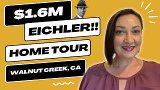 Rare Eichler Home Tour in Walnut Creek  MidCentury Modern Gem  4 bd 2 ba 2085 SF  1595000 [upl. by Bulley318]