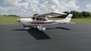 Hangar 9 Cessna 182 SkyLane Maiden Flight [upl. by Ayrotal]