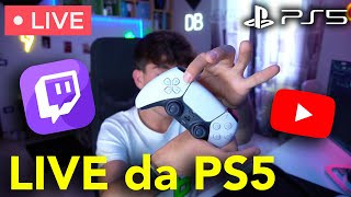 Come FARE LIVE streaming da PS5  Twitch amp Youtube [upl. by Ecirehc]