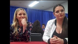 SheRa  AJ Michalka and Lauren Ash Interview WonderCon 2019 [upl. by Arbma]