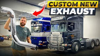 Custom Exhaust for our Scania 144 [upl. by Aihpledalihp153]