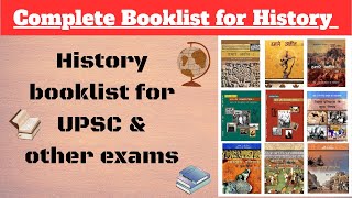 Complete Booklist for History । UPSC amp other exams । Learnersstudy [upl. by Eilyak]