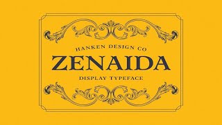 Zenaida Typeface Font Free Download [upl. by Enived476]