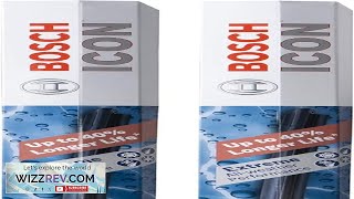 BOSCH 24OE17OE ICON Beam Wiper Blades Driver and Passenger Side Review [upl. by Neirual]