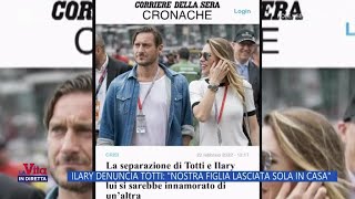 Ilary denuncia Totti per abbandono di minore  La Vita in diretta 20112024 [upl. by Schuyler408]