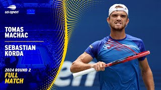 Tomas Machac vs Sebastian Korda Full Match  2024 US Open Round 2 [upl. by Aniela52]