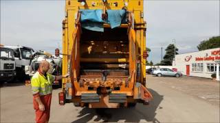 Terberg bin lift demonstration [upl. by Sokil]