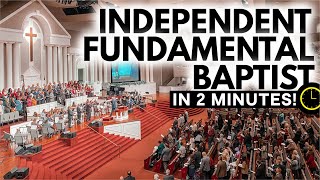 Independent Fundamental Baptists Explained in 2 Minutes [upl. by Ardnosac893]