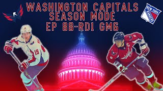 NHL 13  Washington Capitals Season Mode  EP88 PLAYOFFS Round 1 Game 6  New York Rangers [upl. by Orlando858]