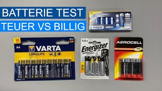 Batterie Test teuer vs billig wer hält länger durch [upl. by Ailemor]