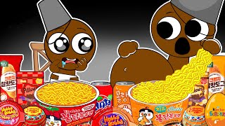 SPRUNKI Animation  BRUD Pregnant amp Baby BRUD Convenience Store Food  ASMR Mukbang [upl. by Notnirb]