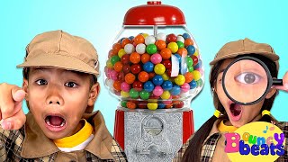 Who Stole the Gumball from the Gumball Machine Song  Bouncy Beats Kids Songs [upl. by Hsitirb]