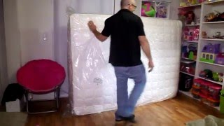 Slumber 1 PillowTop 10quot Mattress Review Unboxing to Making the Bed [upl. by Ellett565]