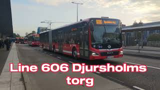 Bussar vid Danderyds sjukhus  Buses at Danderyds sjukhus [upl. by Airtina]