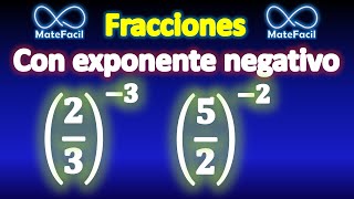 Fracciones con exponente negativo Explicado súper fácil [upl. by Uziel663]