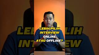 INTERVIEW ONLINE VS INTERVIEW OFFLINE loker lowongankerja rahimcareer job interview karir hrd [upl. by Gaudette]