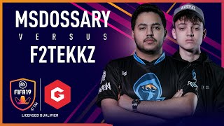 F2Tekkz vs Msdossary  Gfinity FUT Champions Cup Xbox Final [upl. by Anez90]