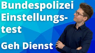 Einstellungstest Bundespolizei gehobener Dienst  Intelligenztest Auswahlverfahren Assessment Center [upl. by Ahsied]