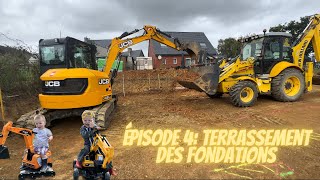 On construit notre maison nous même  EP4 Terrassement des fondations [upl. by Yrtsed136]