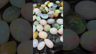 Ethiopian Opal Cabochons Lot 1330 Ct average size 198Ct 67 Pieces for sale more info 919829713786 [upl. by Howlond]