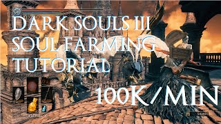 Dark Souls 3  BEST SOUL FARM 100000Minute Tutorial [upl. by Kemppe184]