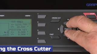 Graphtec FC8600 Series  How to Use the Cross Cutter [upl. by Euqinaj]